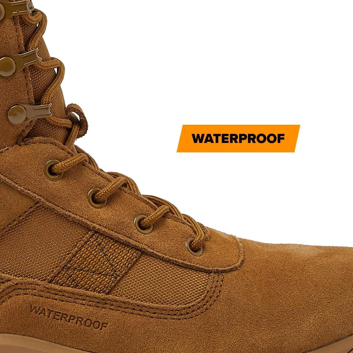 MAGNUM Men's Bragg Waterproof Tactical Boots for Men, Mens Military Hiking Boots, Breathable Light Weight Work Boots for Men