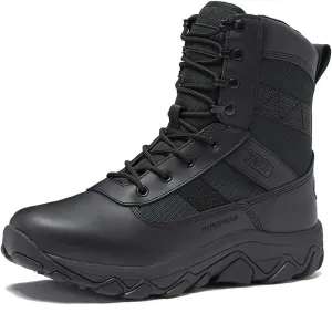 MAGNUM Men's Bragg Waterproof Tactical Boots for Men, Mens Military Hiking Boots, Breathable Light Weight Work Boots for Men