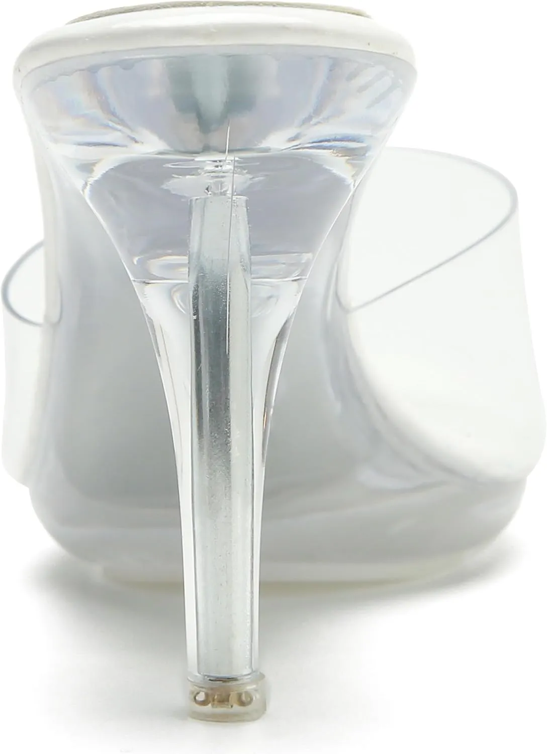 MAIERNISI JESSI Clear Heels for Women Sandals Transparent Sexy Stilletos Heels Slip on Wedding Dress Heel Mules