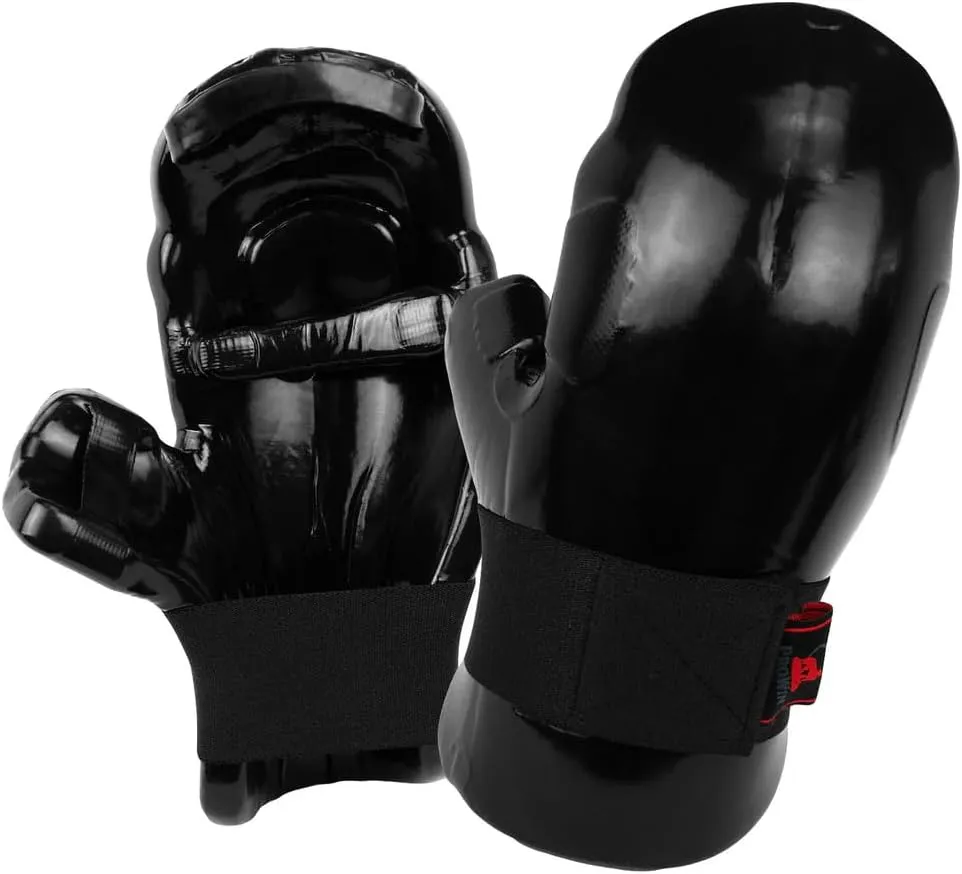 Martial Arts Karate Protective Sparring Gear Package Deal - Adjustable Adults & Kids Headgear, Gloves & Kicks for MMA, Taekwondo, Boxing Training