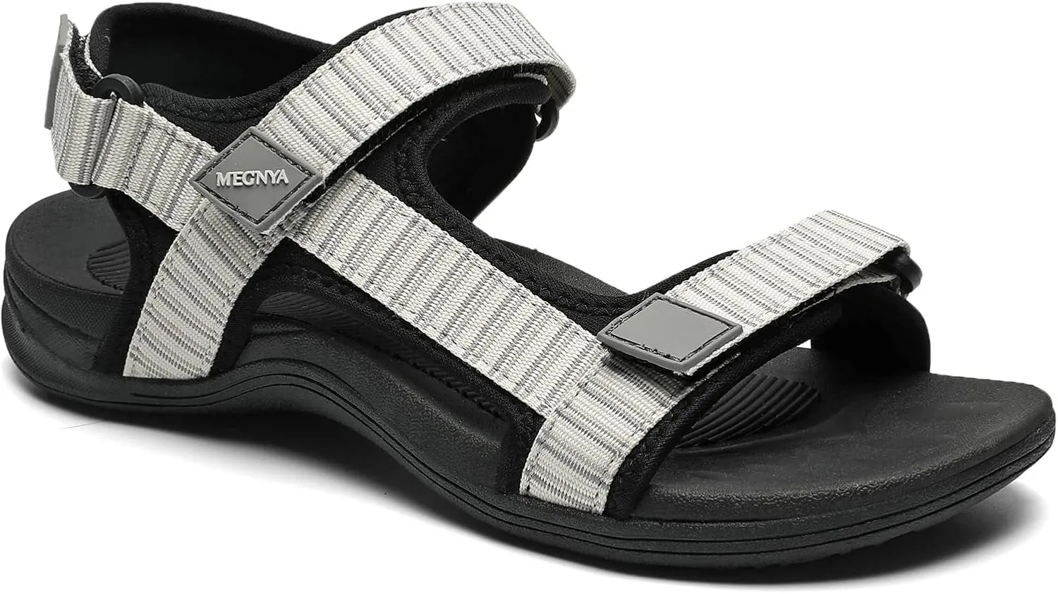 MEGNYA Comfortable Hiking Sandals for Womens, Classic Sport Walking Sandals with Adjustable Straps, Casual Summer Athletic Sandals for Trekking, Camping, Trip