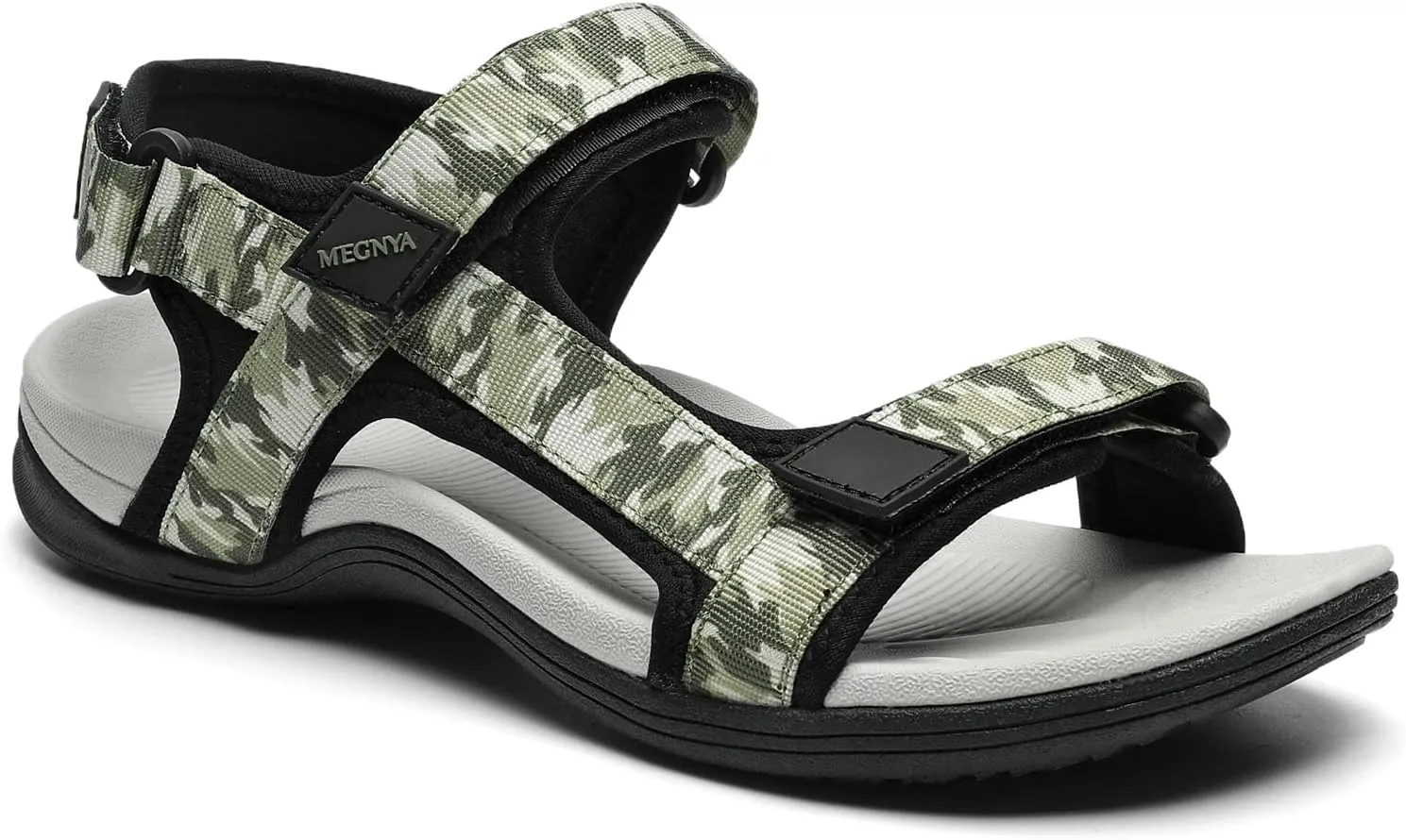 MEGNYA Comfortable Hiking Sandals for Womens, Classic Sport Walking Sandals with Adjustable Straps, Casual Summer Athletic Sandals for Trekking, Camping, Trip