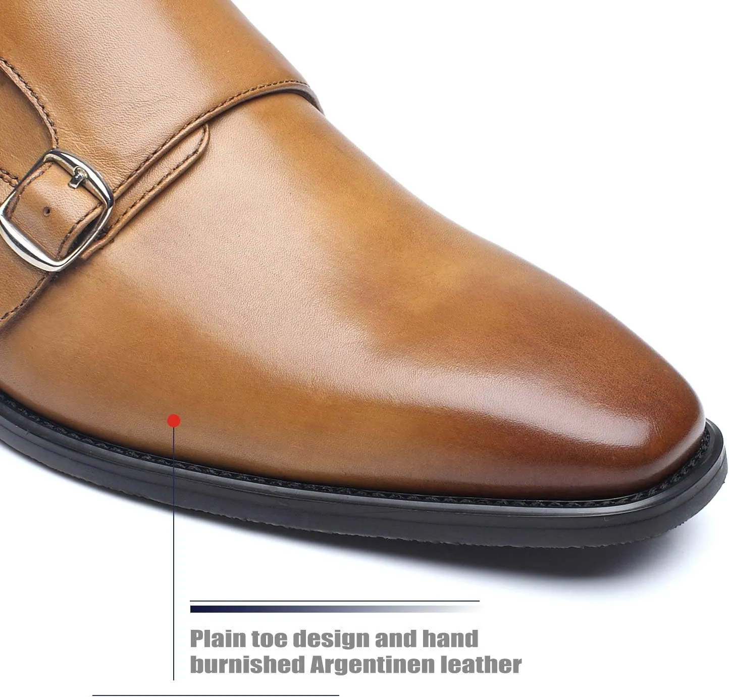 Men Dress Shoes Lace Up Oxford Classic Plain Toe Modern Formal Leather Shoes for Men