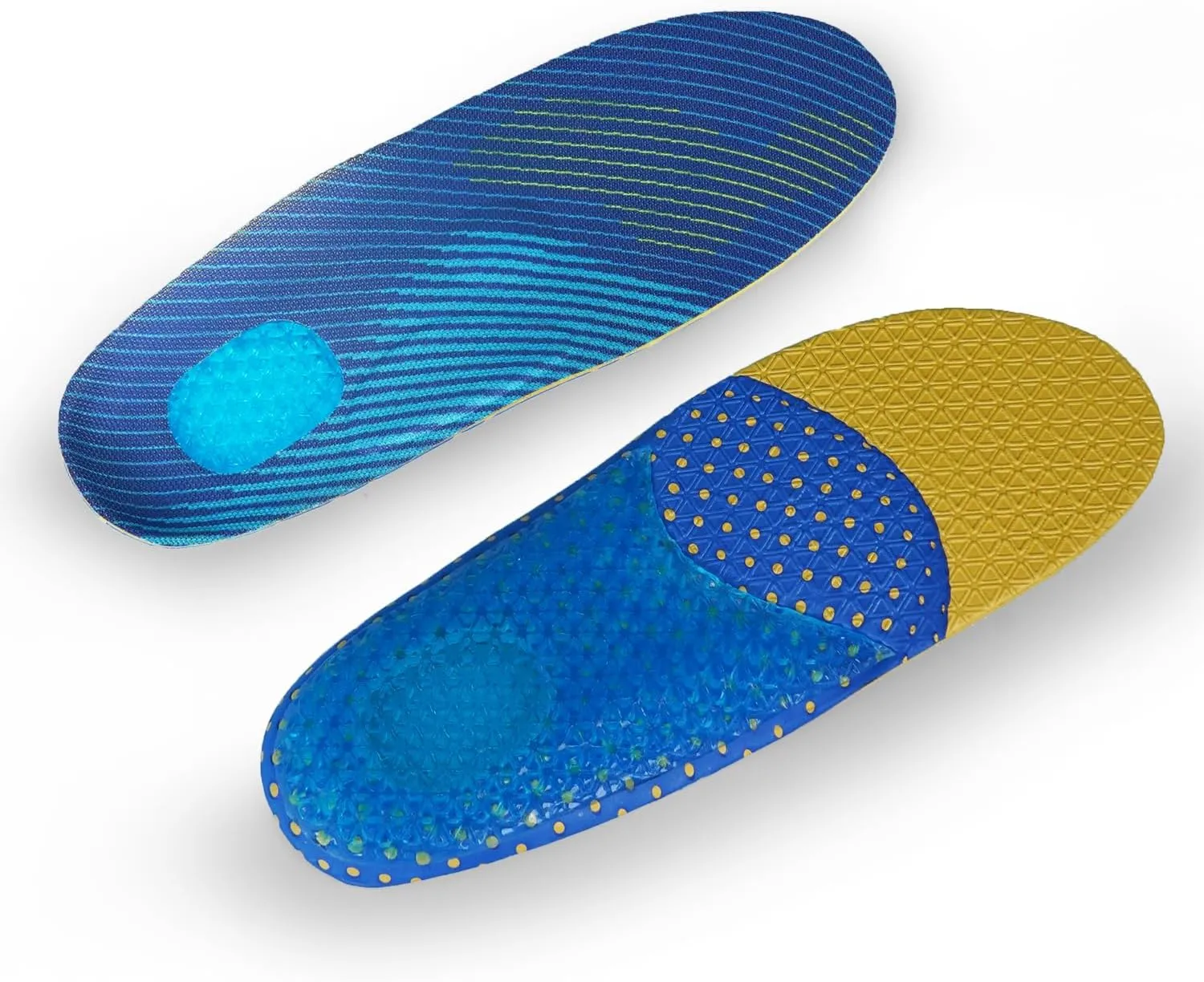 Men Gel Shoe Inserts Women Shock Absorbing Arch Support Silicone Heavy Duty Work Boots Insoles for Standing All Day