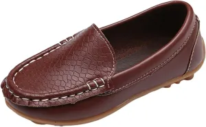 Men's Casual Dress Sneakers Toddler Little Kid Boys Girls Soft Slip On Loafers Dress Flat Shoes Boat Shoes Casual