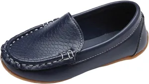 Men's Casual Dress Sneakers Toddler Little Kid Boys Girls Soft Slip On Loafers Dress Flat Shoes Boat Shoes Casual