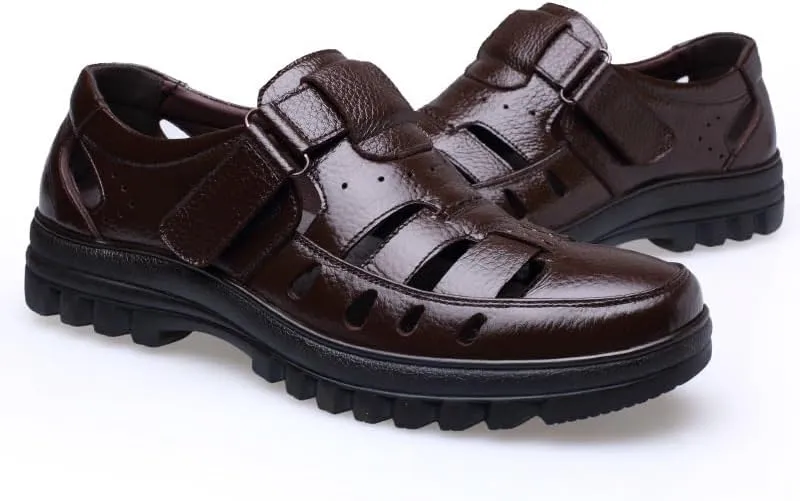 Men's Cutout Mesh Handmade Flat Casual Loafers Men's Trendy Solid Slip On Moccasins Shoes for Summer Outdoor Driving & Walking
