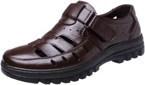 Men's Cutout Mesh Handmade Flat Casual Loafers Men's Trendy Solid Slip On Moccasins Shoes for Summer Outdoor Driving & Walking