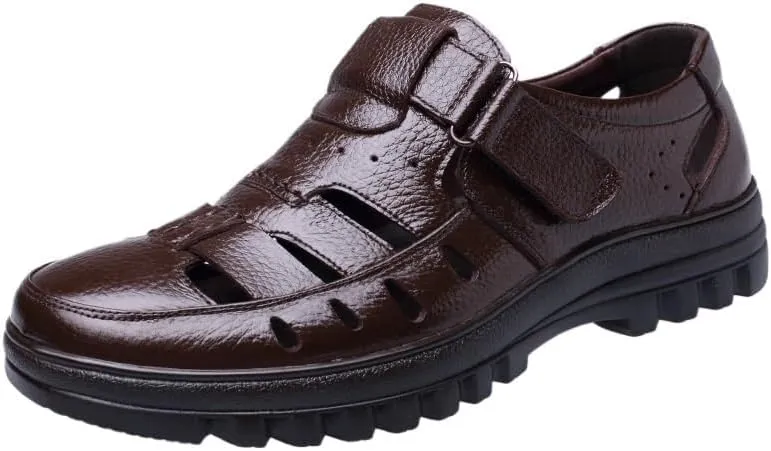 Men's Cutout Mesh Handmade Flat Casual Loafers Men's Trendy Solid Slip On Moccasins Shoes for Summer Outdoor Driving & Walking