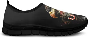 Men's Espadrilles Slip Lightweight Walking Casual Loafers Comfortable Travel Shoes（Black Sole）