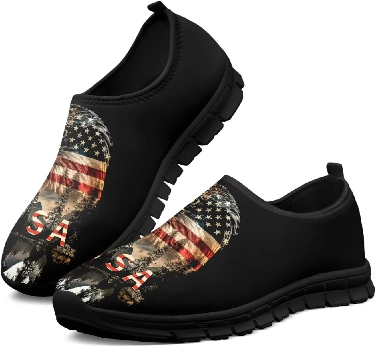 Men's Espadrilles Slip Lightweight Walking Casual Loafers Comfortable Travel Shoes（Black Sole）