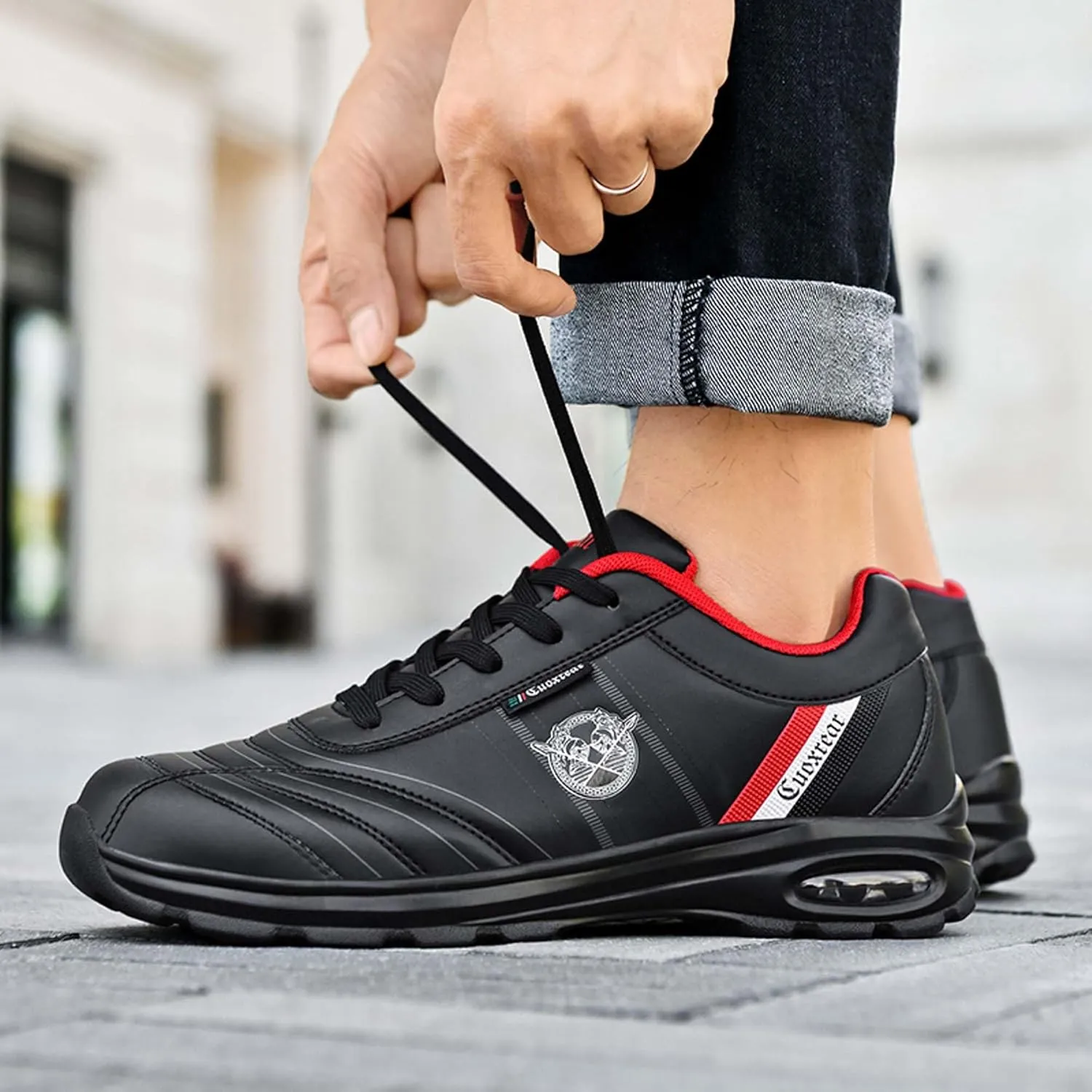 Men's Fall and Winter Fashion Street Casual Shoes Big Size Air Cushion Sneakers