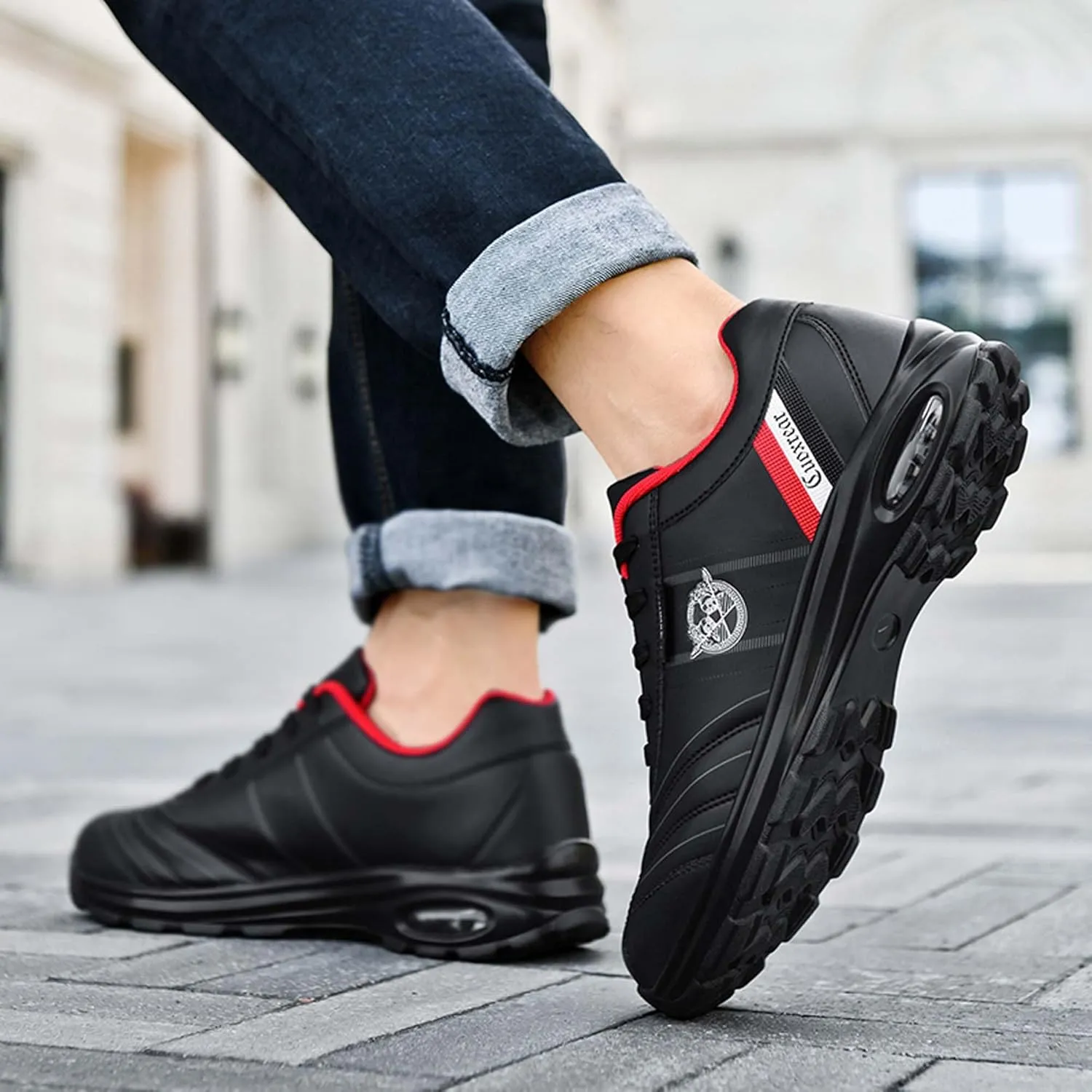 Men's Fall and Winter Fashion Street Casual Shoes Big Size Air Cushion Sneakers