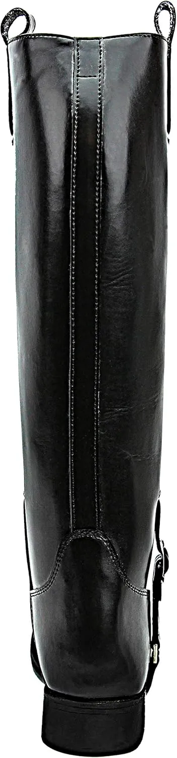 Mens Man Dignity Dress Dressage Horse Riding Boots Stylish Fashion Equestrian Pull On Black