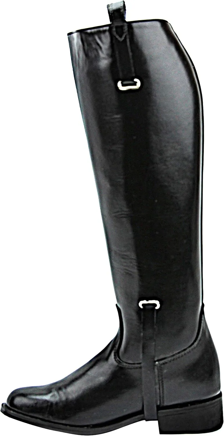 Mens Man Dignity Dress Dressage Horse Riding Boots Stylish Fashion Equestrian Pull On Black