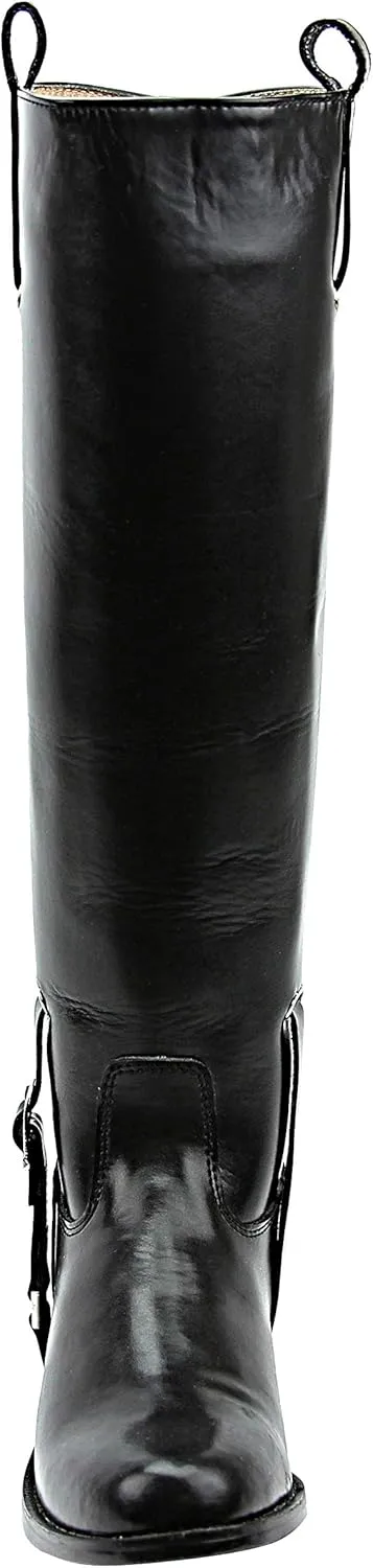 Mens Man Dignity Dress Dressage Horse Riding Boots Stylish Fashion Equestrian Pull On Black