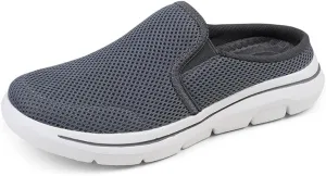 Men's Mesh House Slippers,indoor,half shoes for men,slip on mules,Lightweight,washable