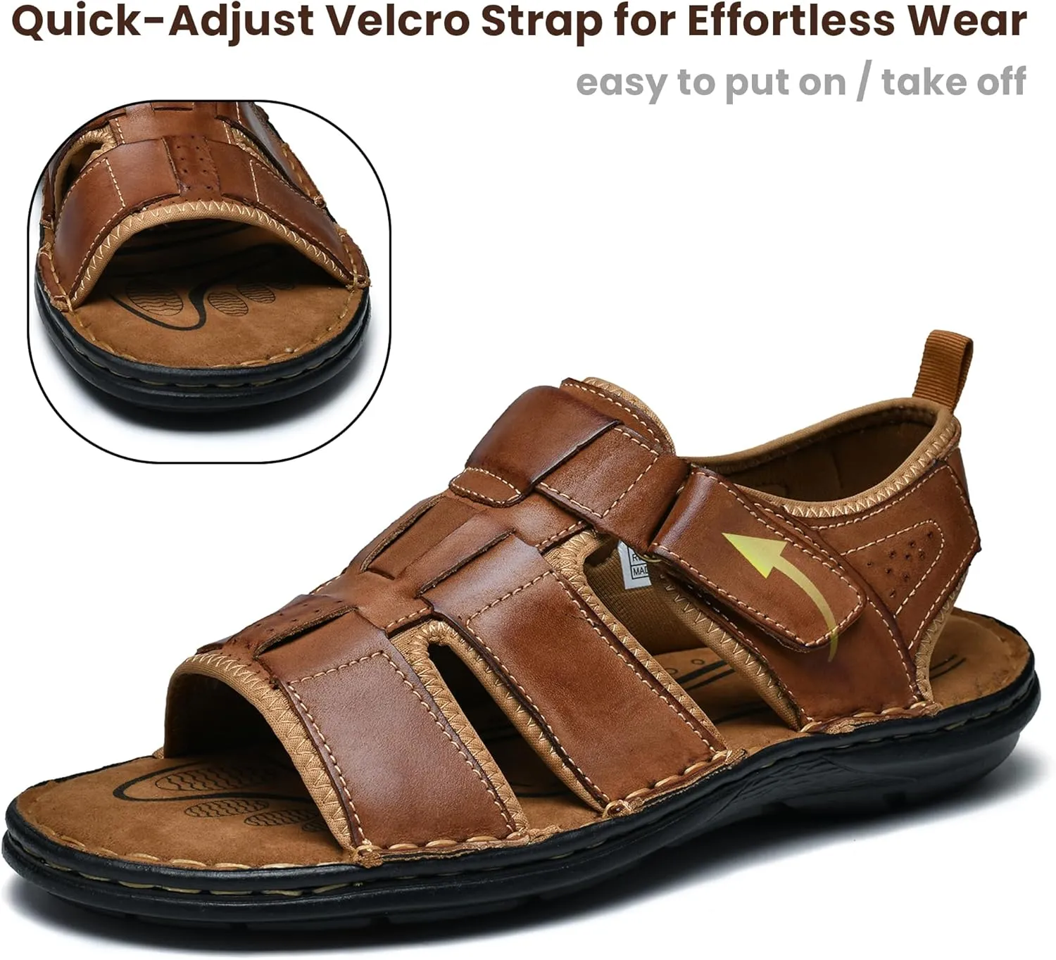 Men's Sandals Non-slip Water Sandals Comfortable Sport Sandals Open Toe Casual Beach Sandals
