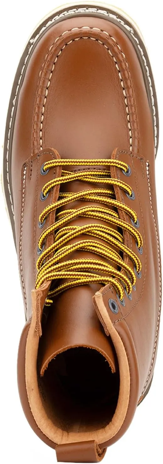 Men's SureTrack 6" & 8'' Leather Soft Toe Work Boot for Men, Goodyear Welt, Oil/Slip Resistant, Wedge Sole, Moc Toe Men's Work Boots, EH, 84994 & 86994