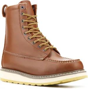 Men's SureTrack 6" & 8'' Leather Soft Toe Work Boot for Men, Goodyear Welt, Oil/Slip Resistant, Wedge Sole, Moc Toe Men's Work Boots, EH, 84994 & 86994
