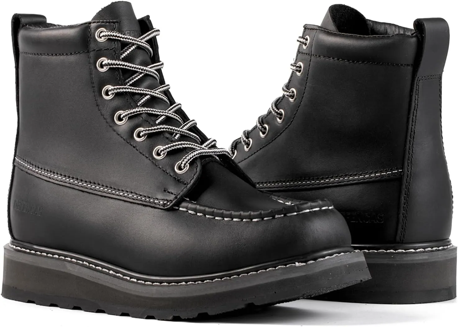 Men's SureTrack 6" & 8'' Leather Soft Toe Work Boot for Men, Goodyear Welt, Oil/Slip Resistant, Wedge Sole, Moc Toe Men's Work Boots, EH, 84994 & 86994