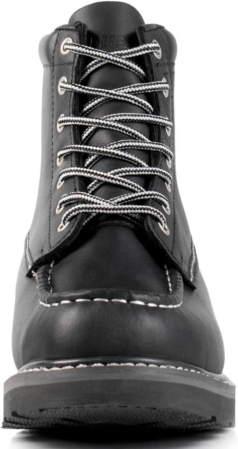 Men's SureTrack 6" & 8'' Leather Soft Toe Work Boot for Men, Goodyear Welt, Oil/Slip Resistant, Wedge Sole, Moc Toe Men's Work Boots, EH, 84994 & 86994