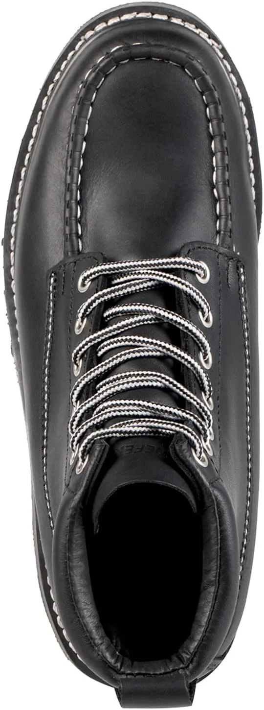 Men's SureTrack 6" & 8'' Leather Soft Toe Work Boot for Men, Goodyear Welt, Oil/Slip Resistant, Wedge Sole, Moc Toe Men's Work Boots, EH, 84994 & 86994