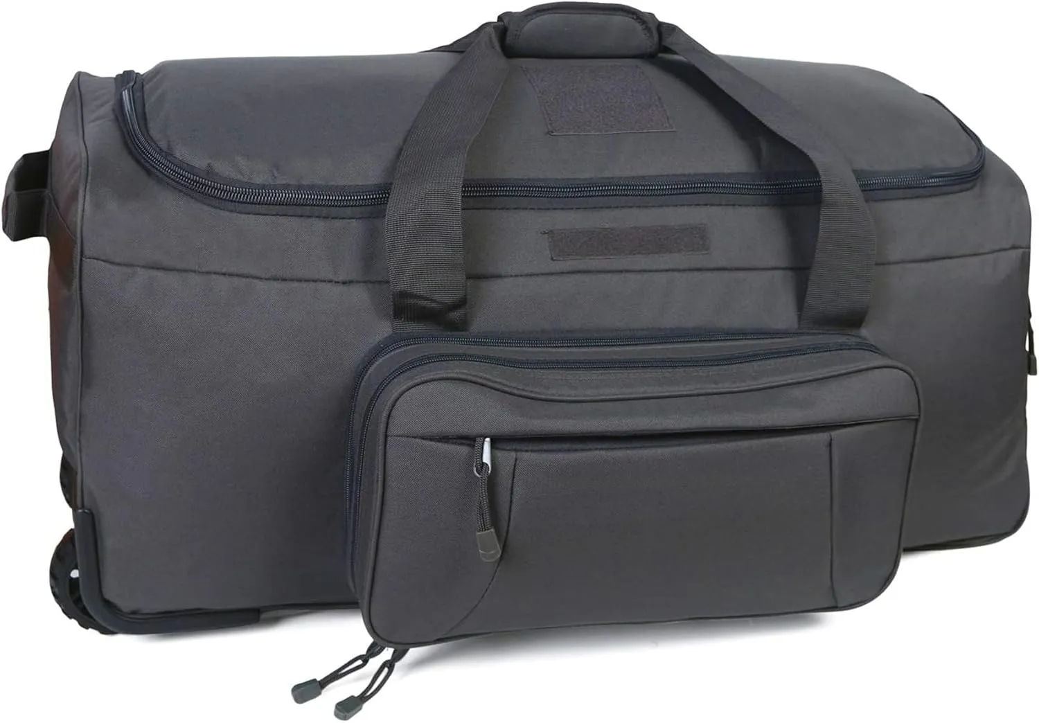 Military Wheeled Deployment Bag Large Tactical Heavy Duty Duffel Bag for Camping Hiking (Grey)