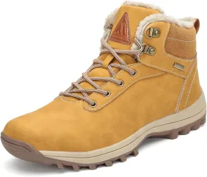 Mishansha Winter Boots for Men Women Waterproof Snow Boots Warm Lined Non Slip Hiking Boot