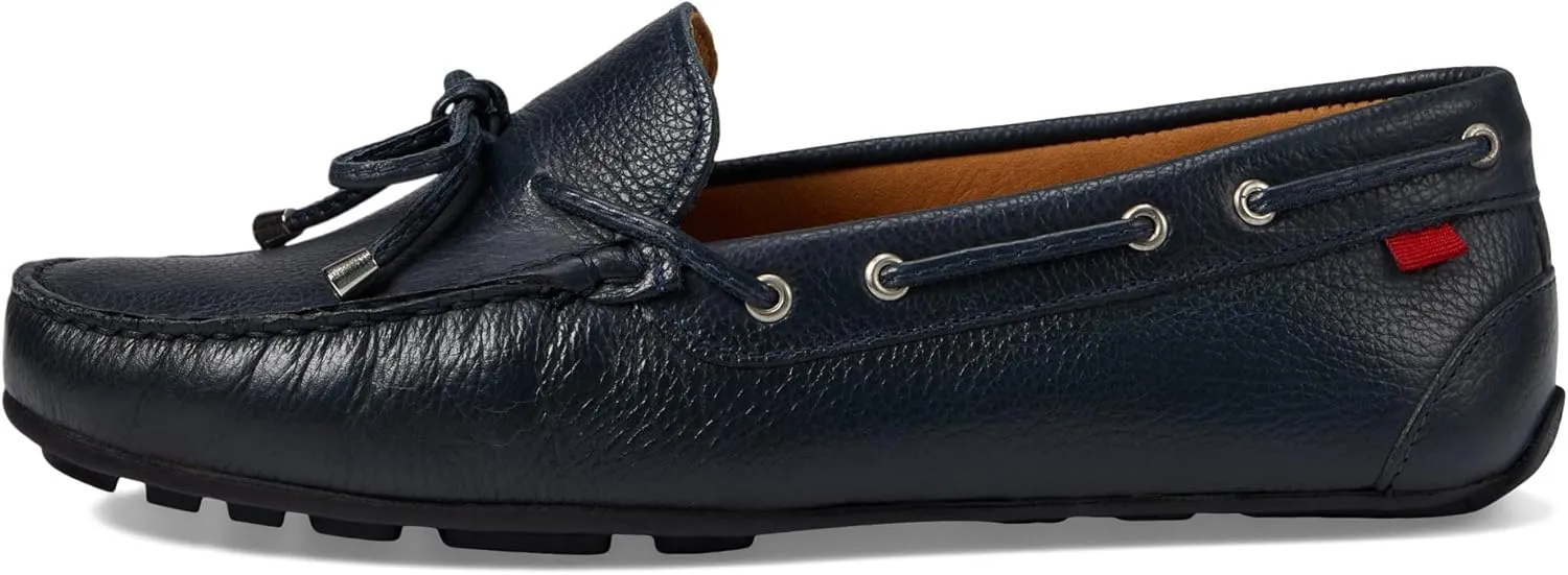 MJNY Womens Casual Comfortable Genuine Leather Lightweight Driving Moccasins Classic Fashion Tiebow Slip On Ladies Driving Loafer Flat Shoes