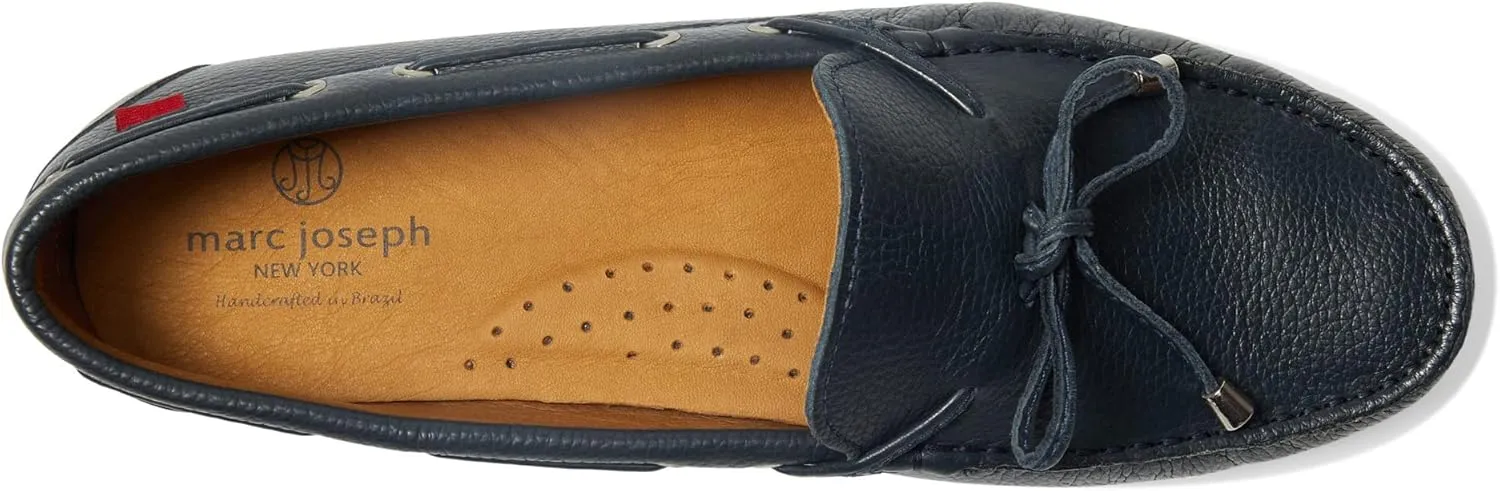 MJNY Womens Casual Comfortable Genuine Leather Lightweight Driving Moccasins Classic Fashion Tiebow Slip On Ladies Driving Loafer Flat Shoes