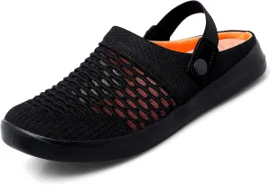 Mmoneyake Mules Clogs for Women Unisex Garden Clogs Shoes Breathable Summer Orthotic Walking Slippers Mesh Slippers Non-Slip Outdoor Beach Sandals Quick Drying Sandals Open Back Slip On Shoes