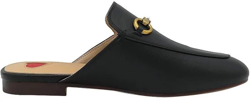 Mules for Women Genuine Leather Flat Low Heel Slip-on Loafer Slingback Slide Slippers