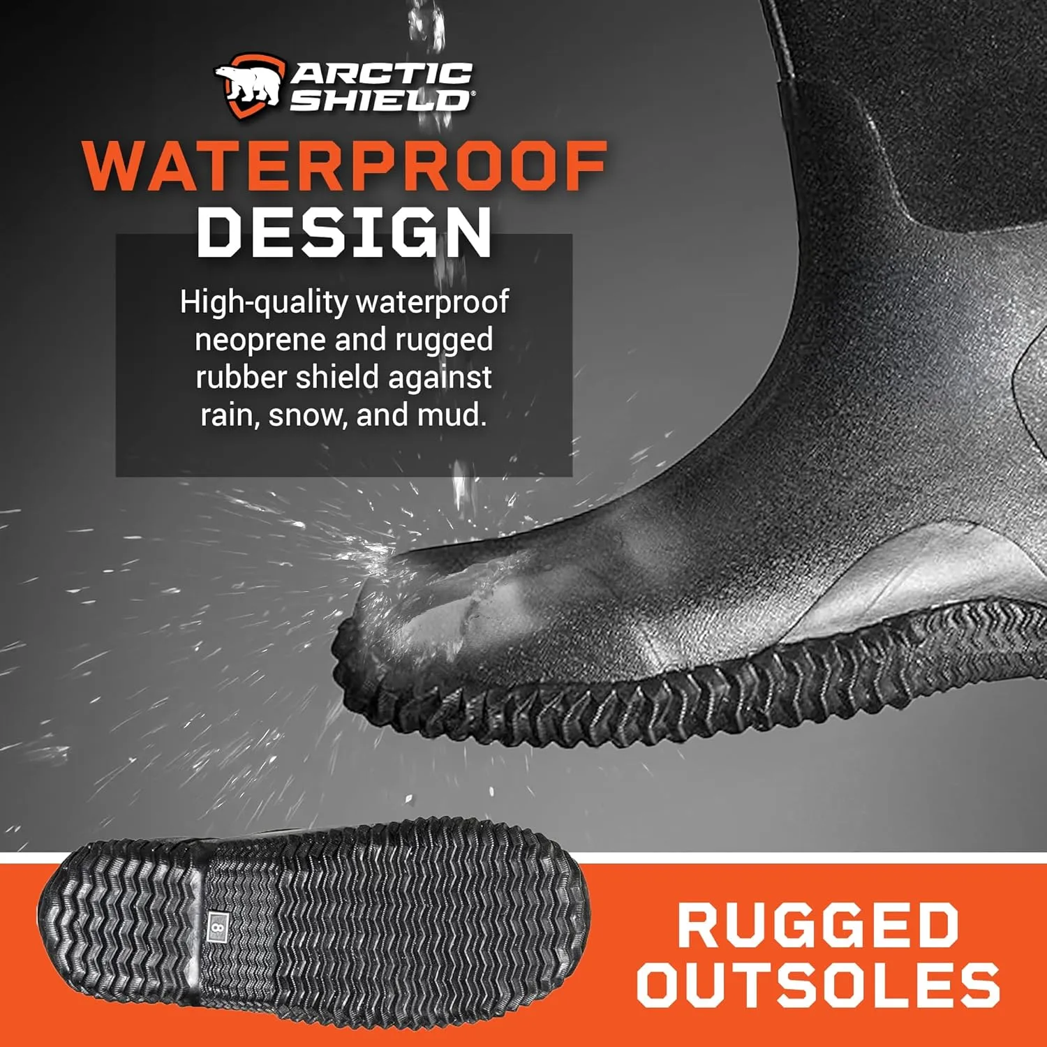 Neoprene Heavy Duty Rubber Boots for Men & Women - Durable Footwear Rain Boots - Insulated Waterproof Outdoor Boots for Hunting, Mud, Fishing, Gardening & Farming