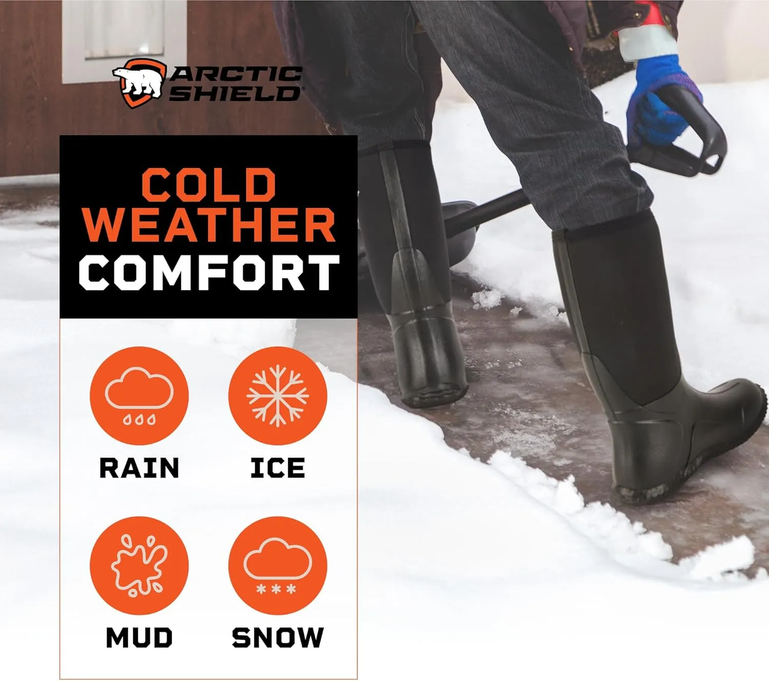 Neoprene Heavy Duty Rubber Boots for Men & Women - Durable Footwear Rain Boots - Insulated Waterproof Outdoor Boots for Hunting, Mud, Fishing, Gardening & Farming
