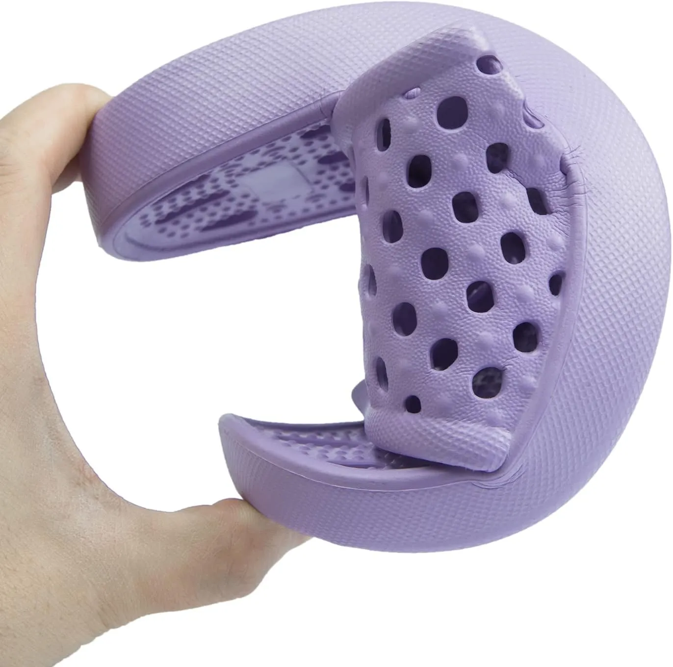 NewDenBer Bathroom Shower Shoes for Women and Men Non-Slip Quick Drying Beach Pool Shower Slides Sandals with Drain Holes