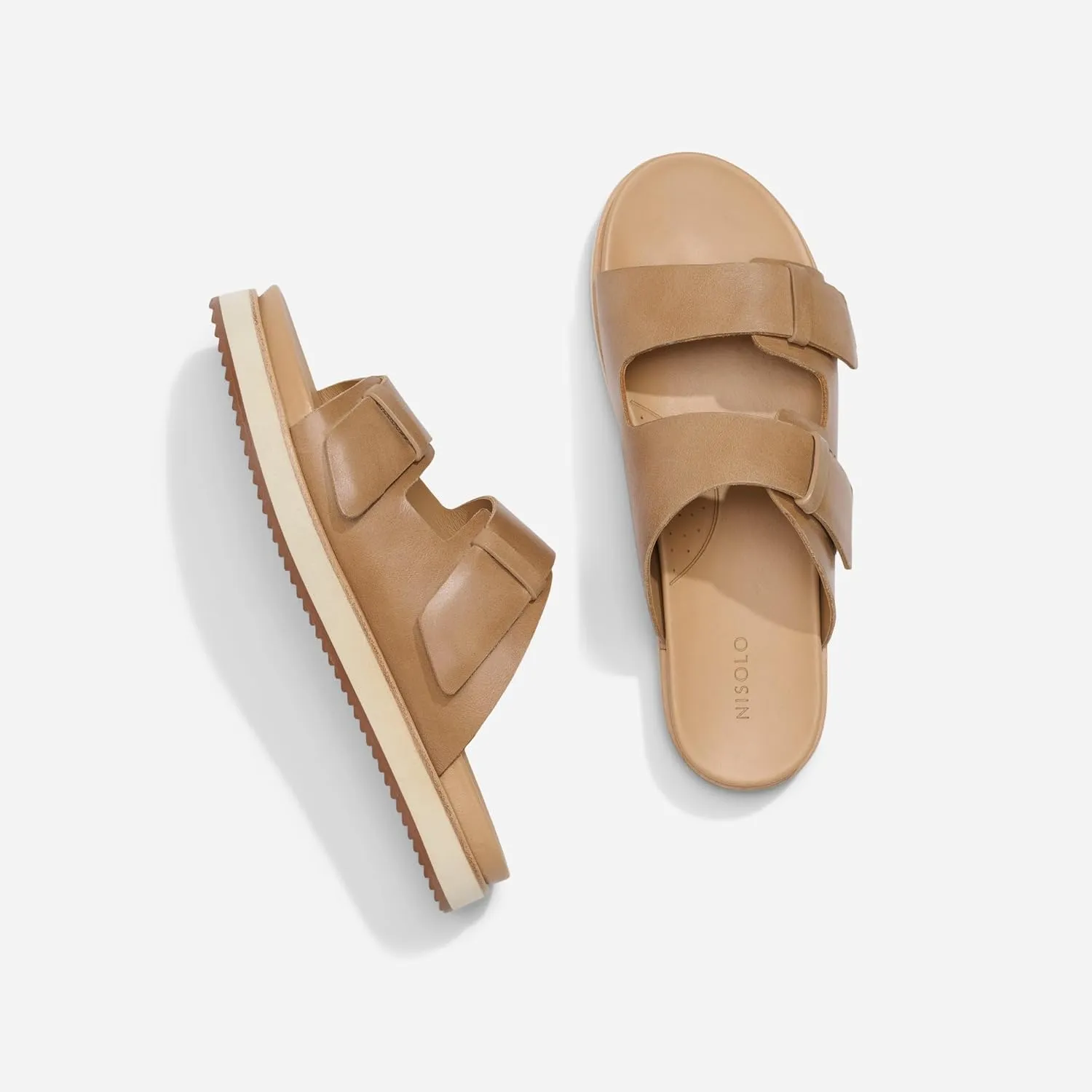 Nisolo Go-to Flatform Slides for Women - Great Spring & Summer Womens Wedge Sandals - Memory Foam & Shocking Absorbing Wedges for Women - Ultra Comfortable & Breathable Wedge Sandal - Easy On & Off