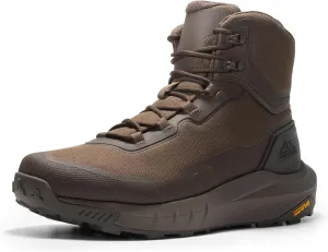NORTIV 8 Men's Tactical Hiking Boot Lightweight Cushion Sole Boots for Work All Day Side Zipper Motorcycle Combat Military Boot Arch Support 8 Inches Terrascope