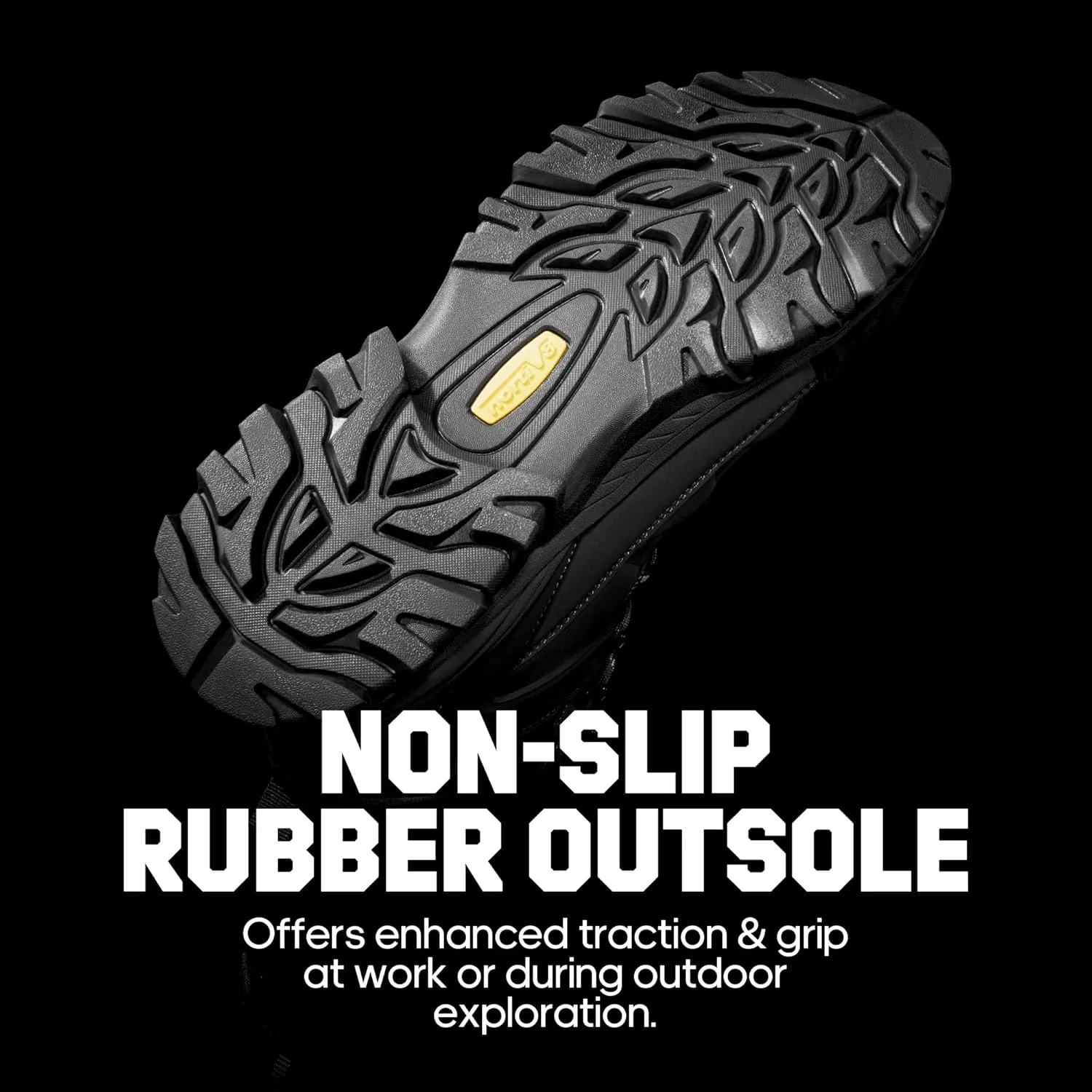 NORTIV 8 Waterproof Steel Toe Boots for Men Slip Resistant Safety Industrial Boots