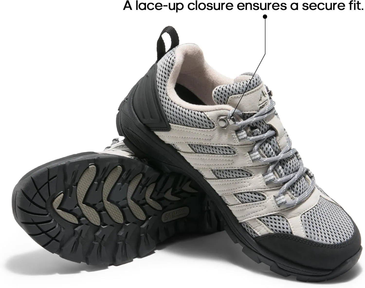 NORTIV 8 Women's Hiking Shoes Lightweight Breathable Mesh Walking Sneakers Outdoor Work Shoes