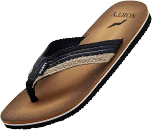NORTY Men's Thong Sandals - Comfortable Flip Flops for Men - Perfect for Beach, Pool, and Casual Wear