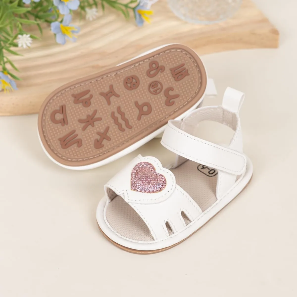 Oamico Baby Girl Sandals Infant Soft Anti-Slip Rubber Sole Casual Beach Sandals Newborn Bowknot Outdoor First Walker Summer Shoes for Baby Girls Flat Sandal
