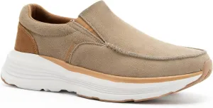 OrthoComfoot Men's Orthopedic Leather Dress Walking Shoes: Casual Arch Support Slip-On Loafers for Plantar Fasciitis, Comfortable Orthotic Shoes for Foot and Heel Pain Relief