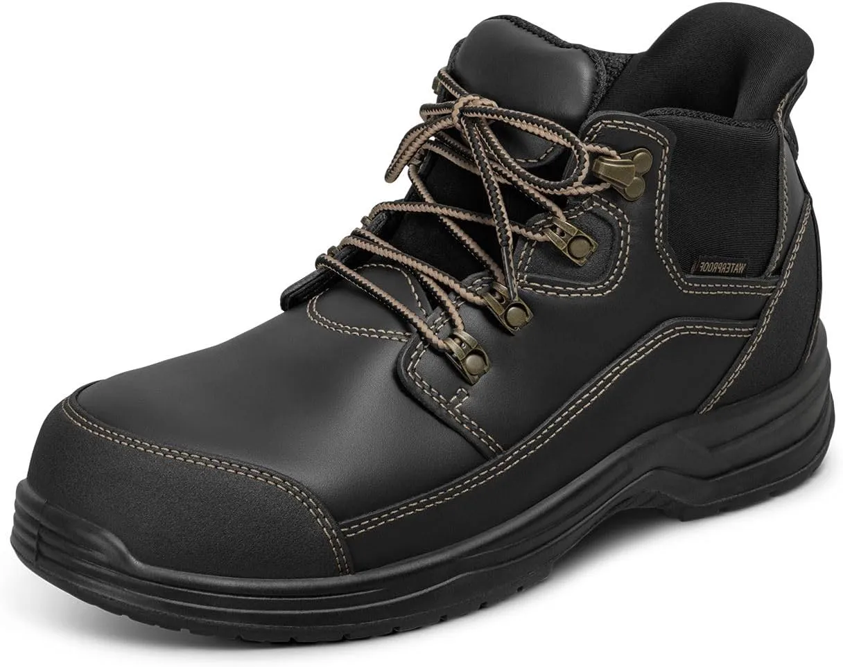 Orthofeet Men's Orthopedic Hands-Free Slip On Work Boots Graphite