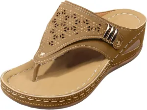 Orthopedic Sandals for Women, Women Summer Comfortable Sandals Arch Support Wedge Sandals 2025 Flip Flops Sandals