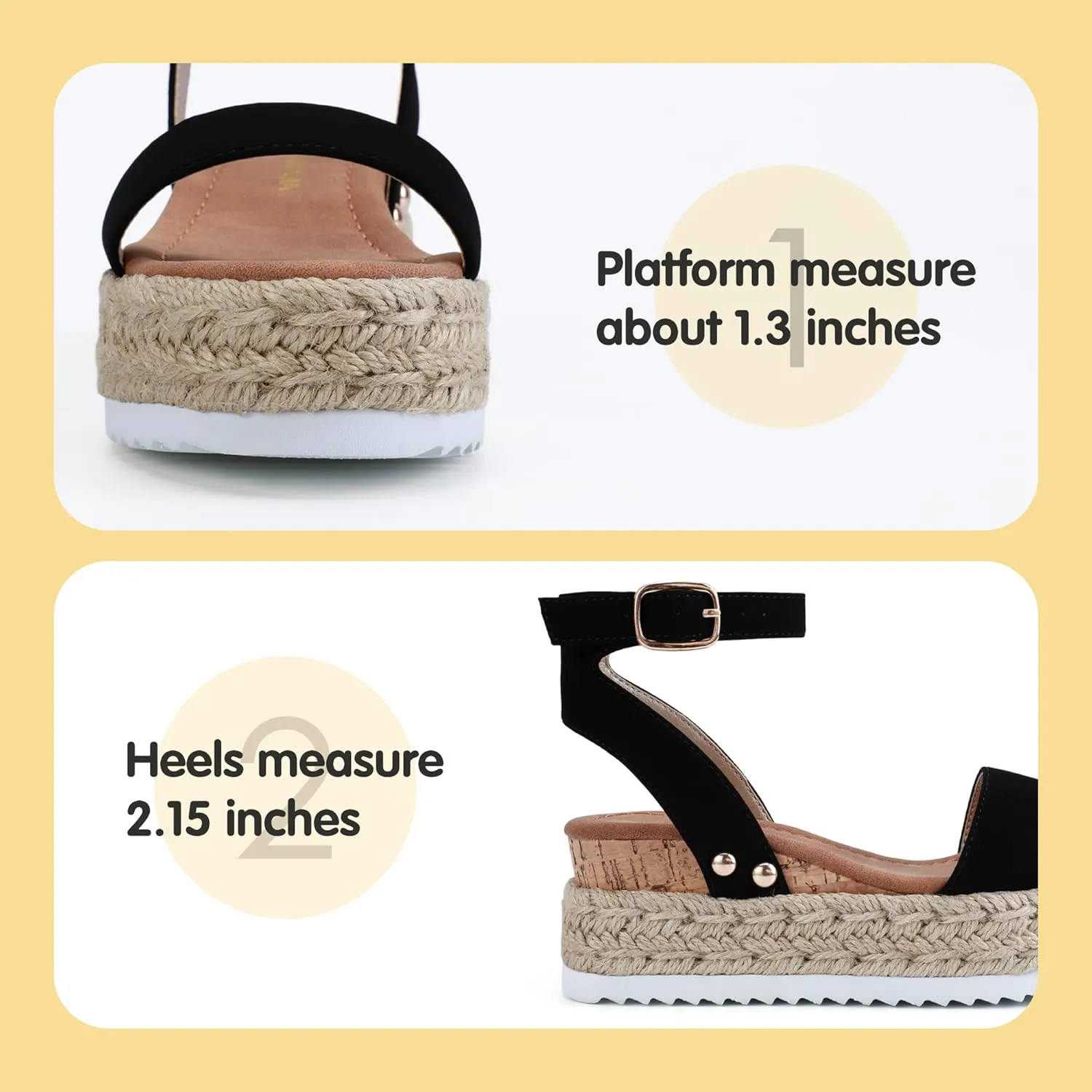 PANDANINJIA Girls Sandals Flatform Wedge Open Toe Summer Shoes Little Big Kid Flower Girl Heels Dress Shoes