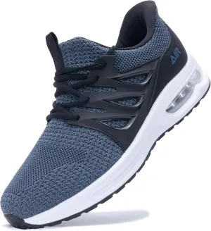 PERSOUL Men's Air Slip On Running Shoes Tennis Athletic Sneakers Lightweight Walking Jogging Workout Gym Shoes Size 7-13