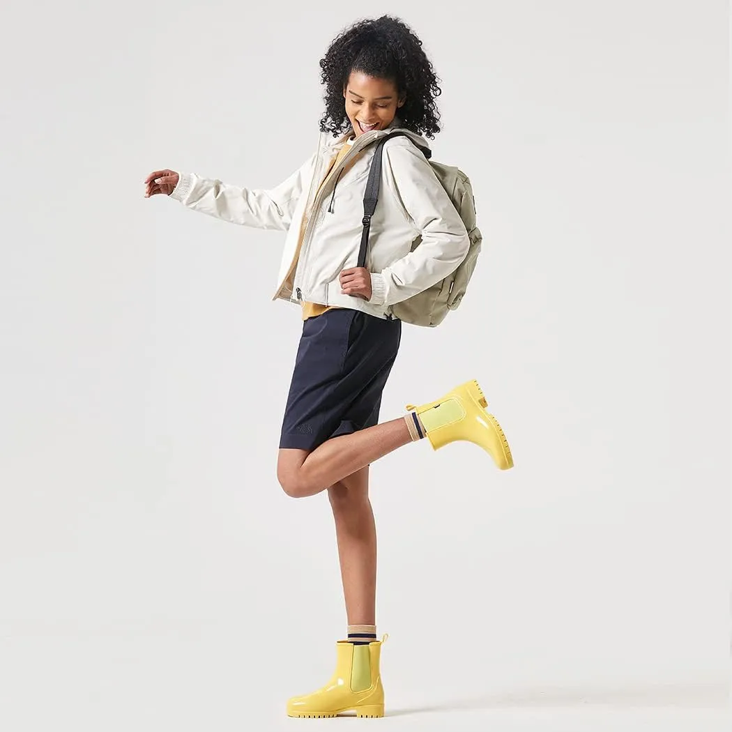 planone Short Rain Boots Women Fashion Waterproof Chelsea Boots for Women Light Outdoor Garden Shoes Ankle Muck Boots for Ladies Non Slip Work Shoes Rubber Boots with Premium Comfort Insole