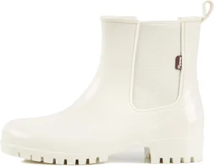 planone Short Rain Boots Women Fashion Waterproof Chelsea Boots for Women Light Outdoor Garden Shoes Ankle Muck Boots for Ladies Non Slip Work Shoes Rubber Boots with Premium Comfort Insole
