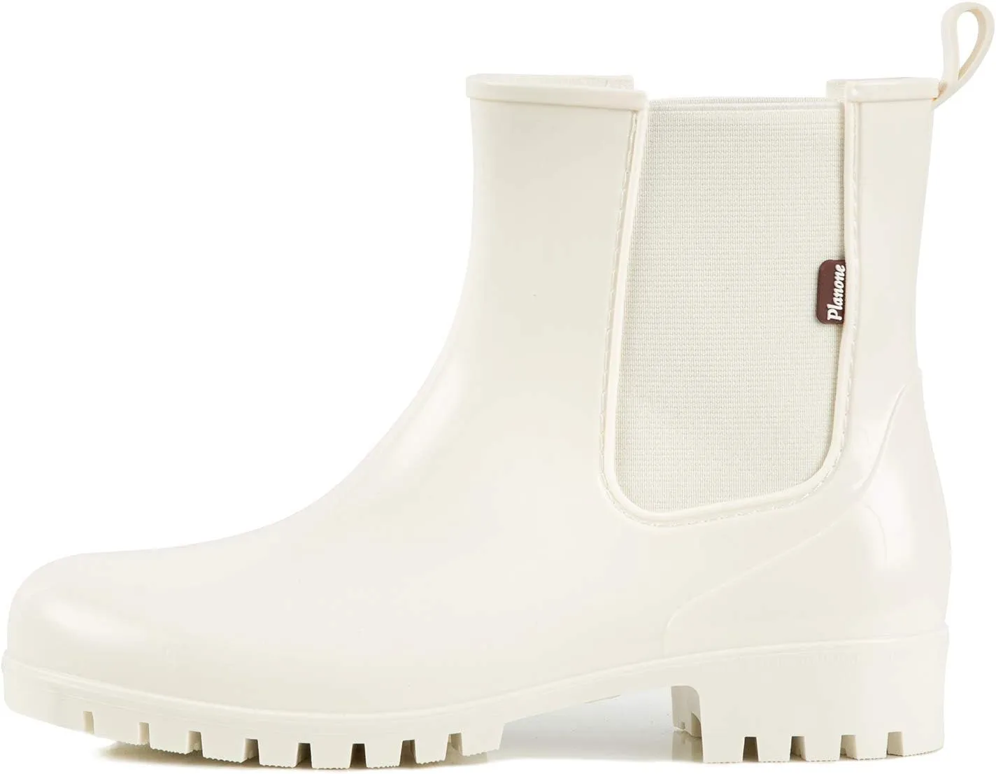 planone Short Rain Boots Women Fashion Waterproof Chelsea Boots for Women Light Outdoor Garden Shoes Ankle Muck Boots for Ladies Non Slip Work Shoes Rubber Boots with Premium Comfort Insole